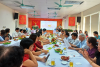 Toàn cảnh đoàn đại biểu  khuyến học 8 tỉnh thành đồng bằng sông Hồng thăm Trung tâm học tập cộng đồng phường Hạ Đình