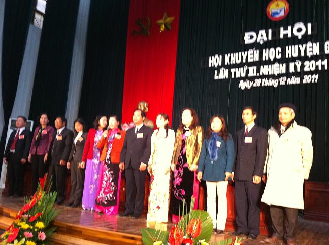 BCH mới nhiệm kỳ 2011-2016 của Hội khuyến học huyện Gia Lâm