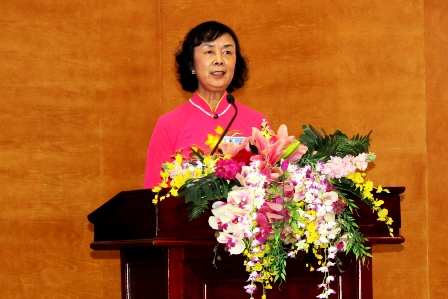Bà Chung - Chủ tịch HKH phường Phú Thượng, quận Tây Hồ