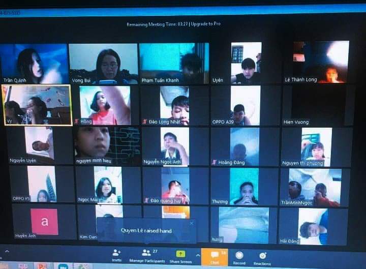 Lớp học Online của cô giáo Bùi Thị Tiến Vọng