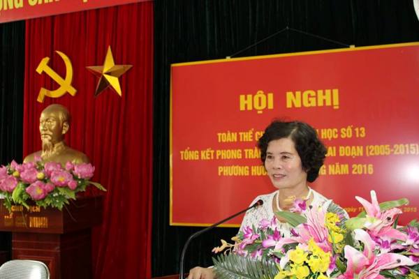 Chị Nguyễn Thị Tý - Chủ tịch HKH phường Dịch Vọng, quận Cầu Giấy