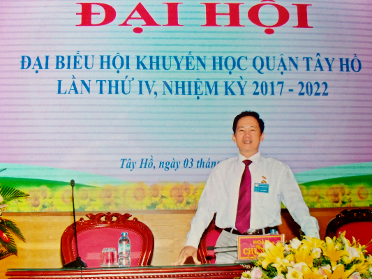 Ông Đào Duy Trung, Chủ tịch HKH Quận Tây Hồ khóa IV, nhiệm kỳ 2017 - 2022
