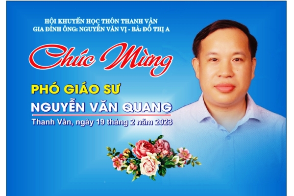 Phó Giáo sư - Tiến sỹ Nguyễn Văn Quang